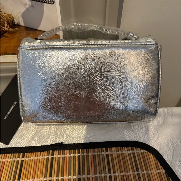 Nicole Miller silver sequin bag - Picture 4 of 6